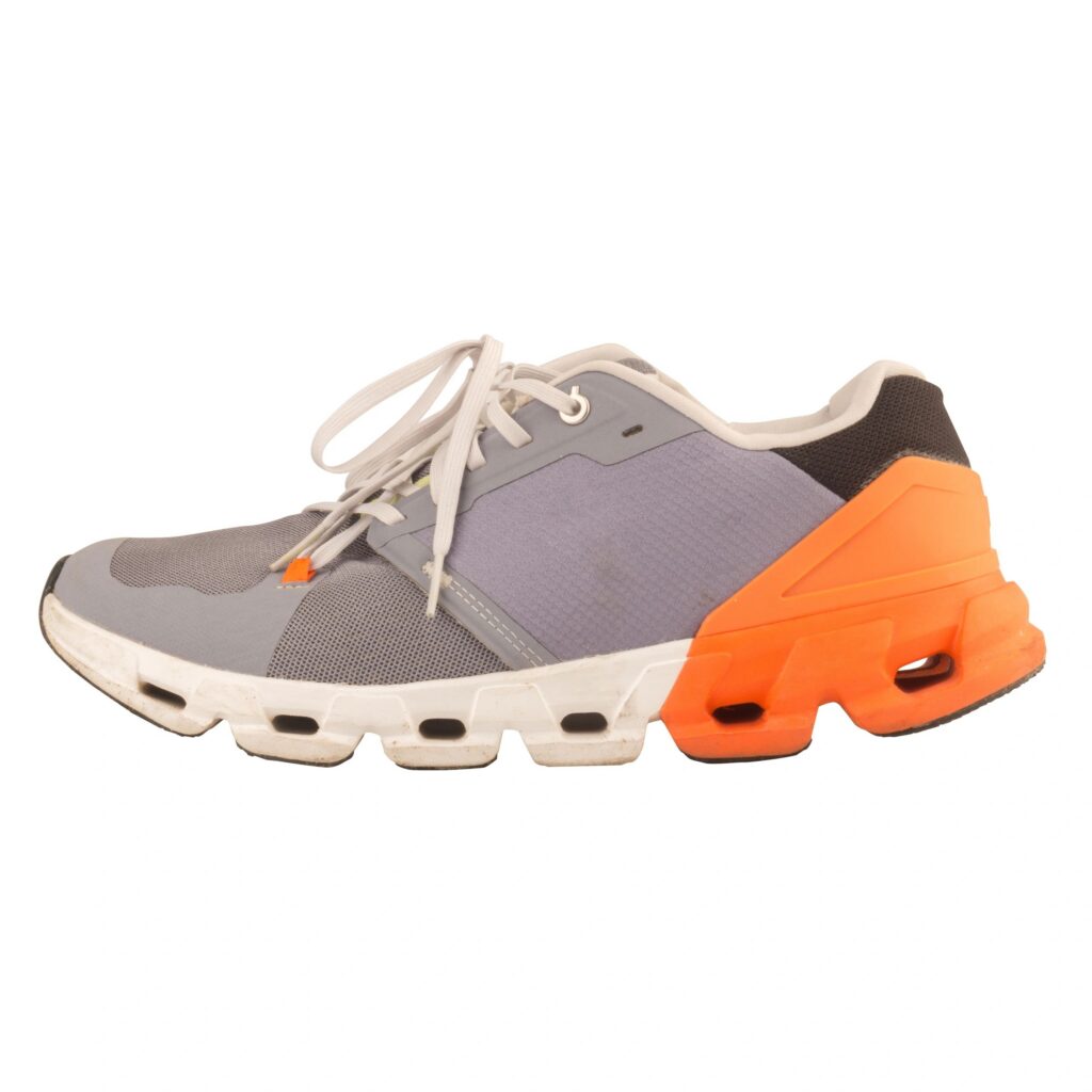 Sports shoes isolated on white background orange